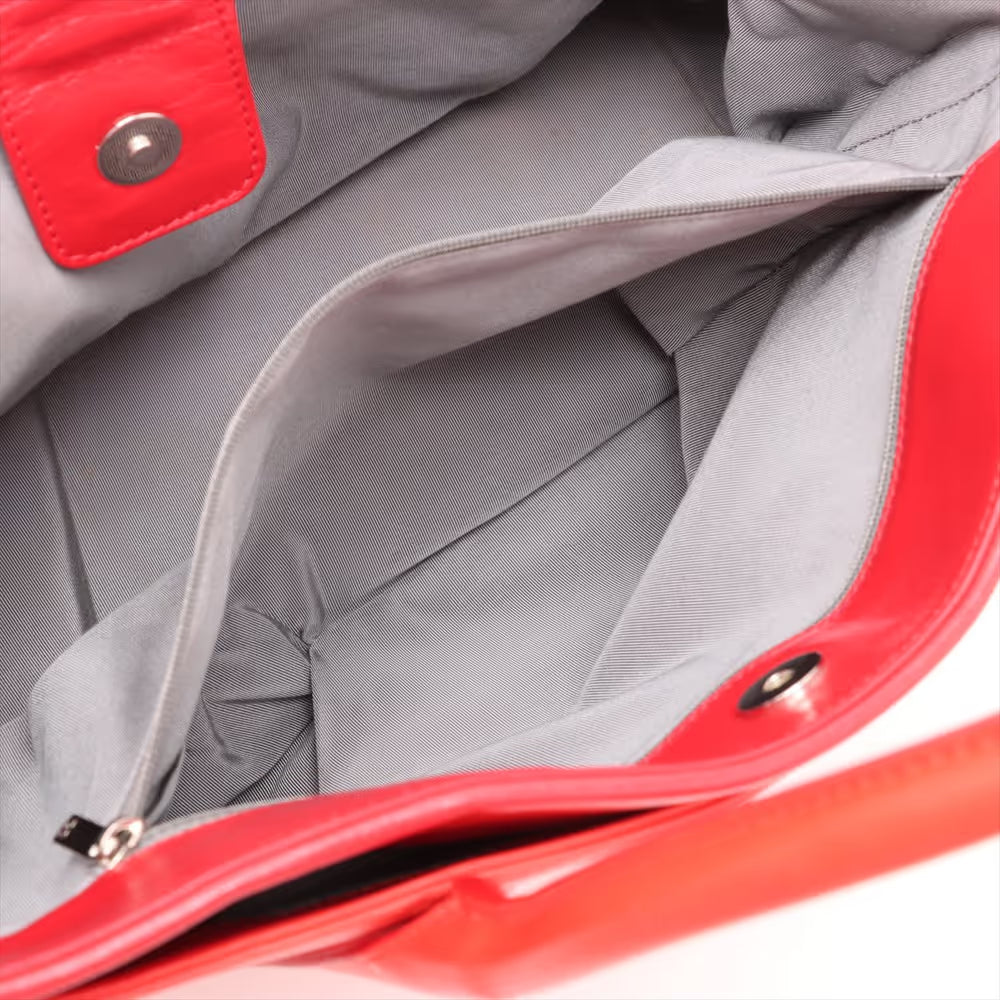 Chanel Cerf Executive Tote Leather, RED, LEATHER, Handbag