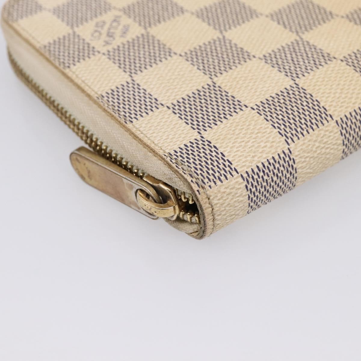 Louis Vuitton Zippy Organizer Damier, White, Canvas, Wallet