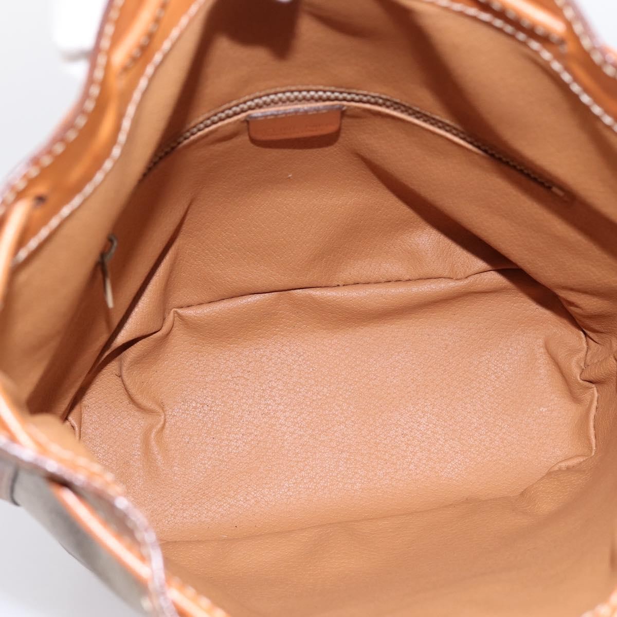 Celine Macadam Leather, Beige, Canvas, Shoulder Bag