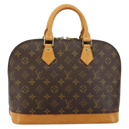 Louis Vuitton Alma Handbag Monogram Canvas, BROWN, CANVAS, Handbag