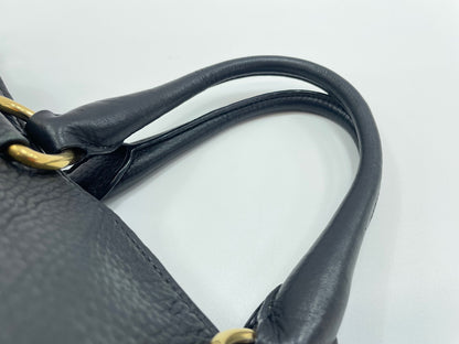 Prada Vitello Daino Convertible Tote Vitello Daino, Gray, Leather, Handbag