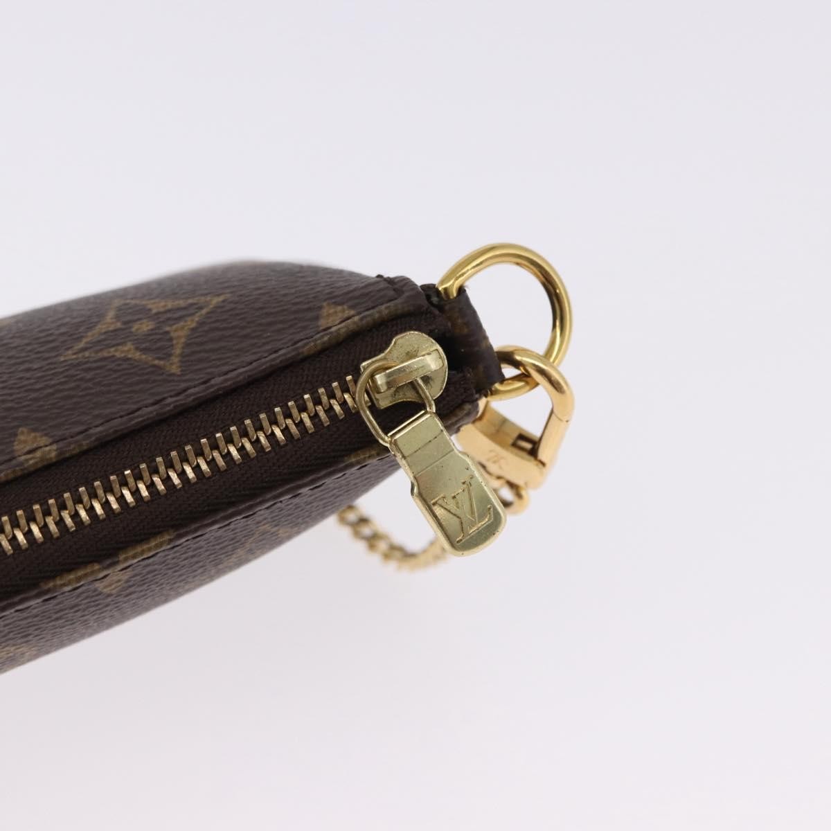 Louis Vuitton Mini pochette accessoires Canvas, Brown, Canvas, Clutch