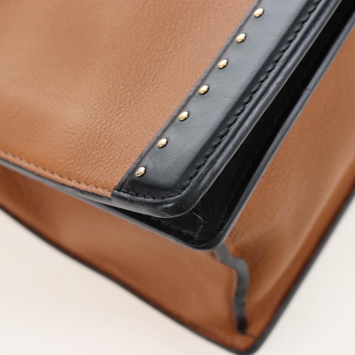 Louis Vuitton Cour Marly Leather with Studded Detail, Beige, Leather, Handbag