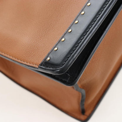 Louis Vuitton Cour Marly Leather with Studded Detail, Beige, Leather, Handbag