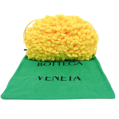 Bottega Veneta The Wave Twisted Chenille, Yellow, Textile, Clutch