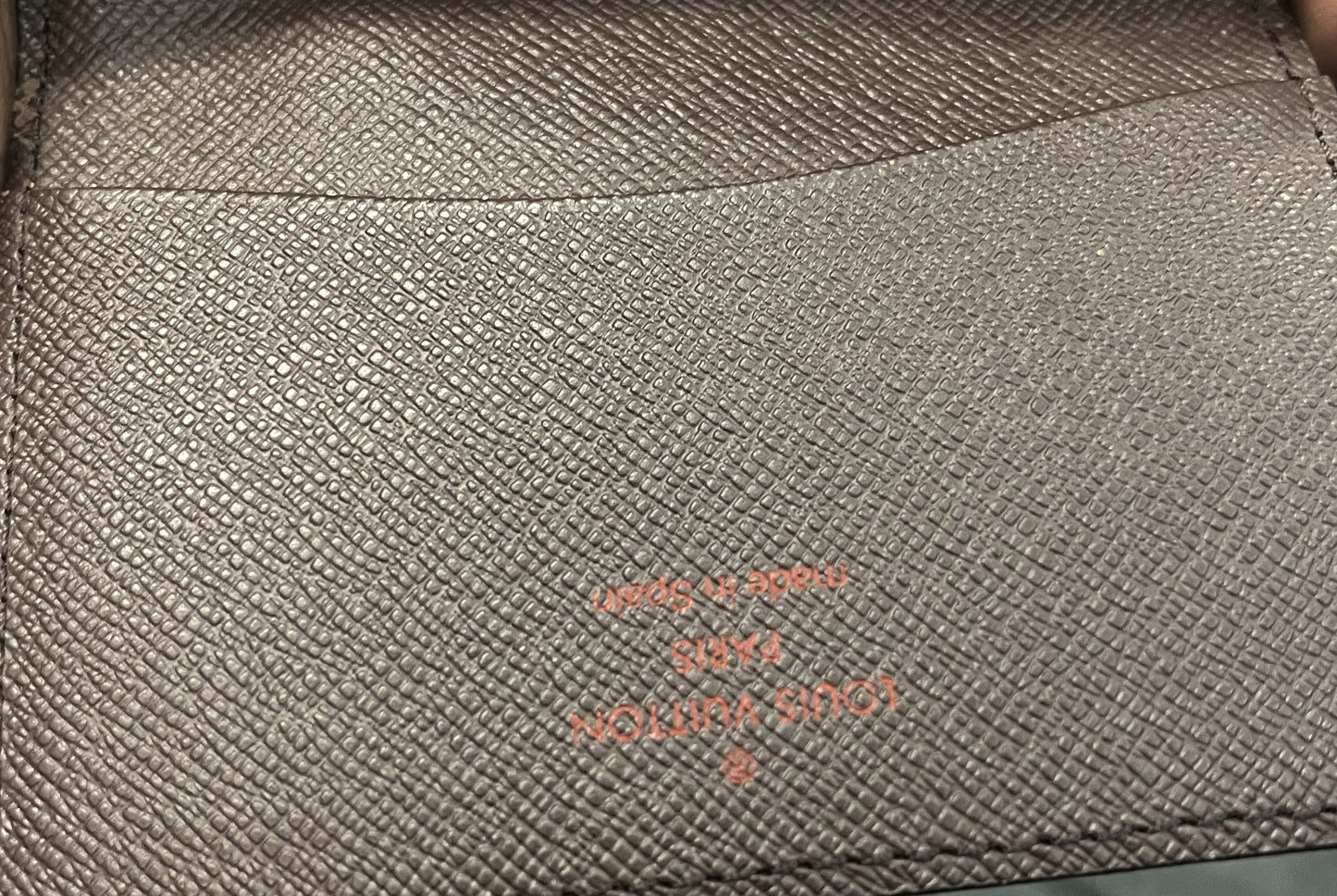Louis Vuitton Envelope Business Card Holder Damier, Brown, Canvas, Card Holder