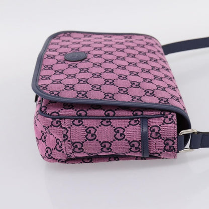 Gucci Children's Messenger GG Canvas, Pink, Canvas, Handbag
