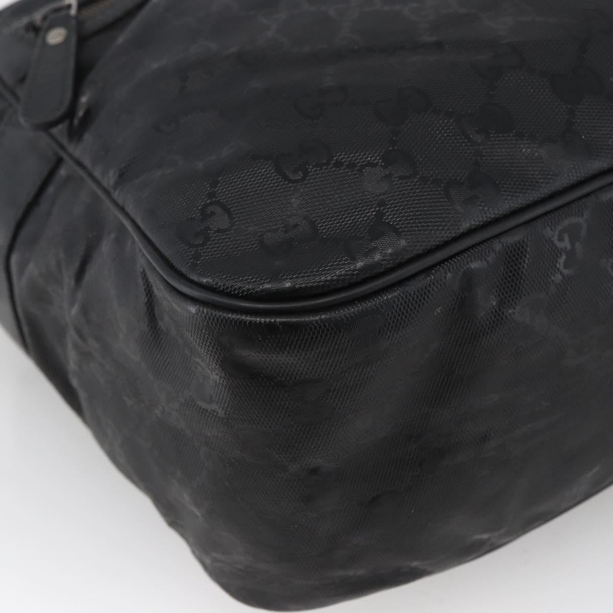 Gucci Zip Messenger GG Imprime, Black, Canvas, Handbag