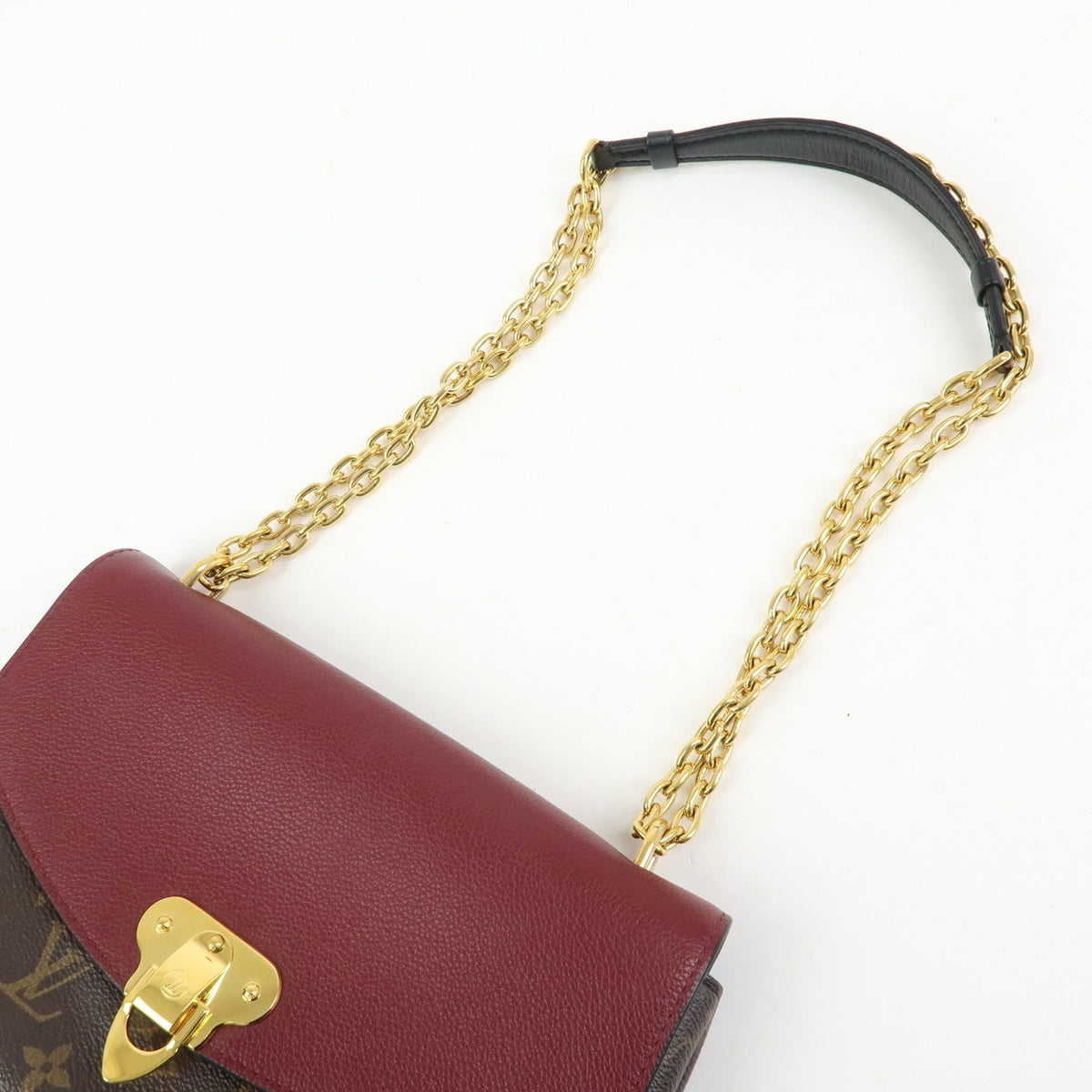 Louis Vuitton Saint Placide Monogram Canvas and Leather, Brown, Canvas, Handbag