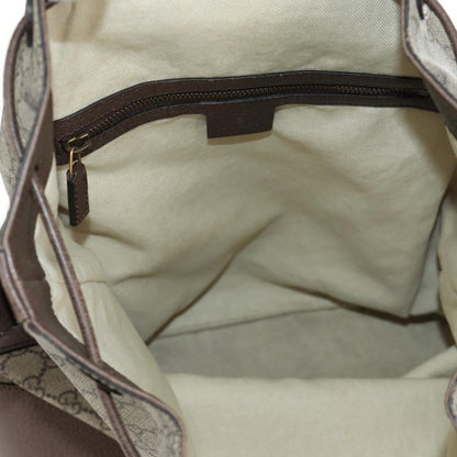 Gucci Neo Vintage Drawstring Bucket GG Coated Canvas, Beige, Canvas, Backpack