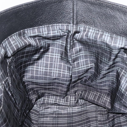 Burberry Black Label Leather, Black, Leather, Tote Bag