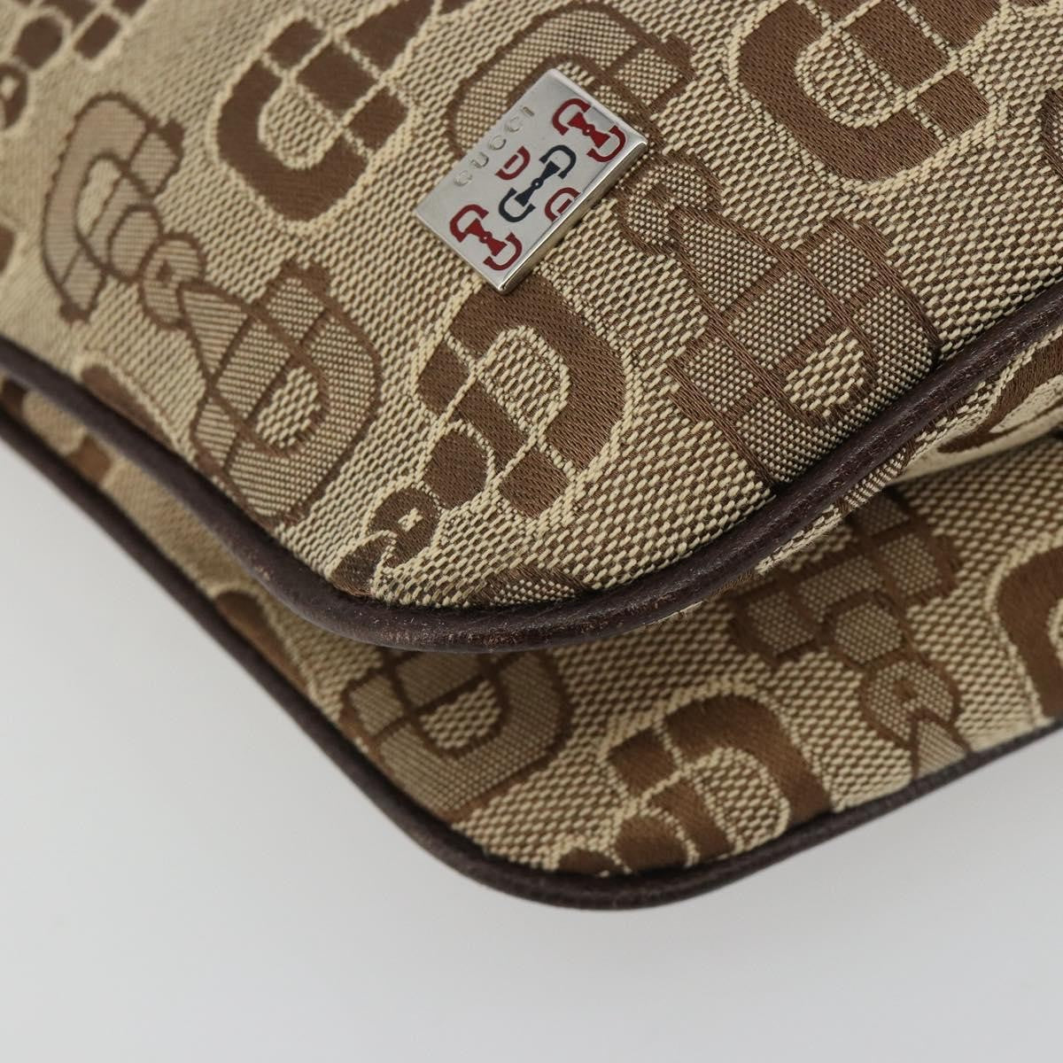 Gucci Vintage Top Handle Canvas, Beige, Canvas, Handbag