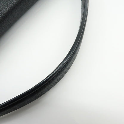 Louis Vuitton Lockme Ever Leather, Black, Leather, Handbag