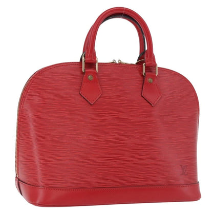 Louis Vuitton Alma Epi Leather, Red, Leather, Handbag