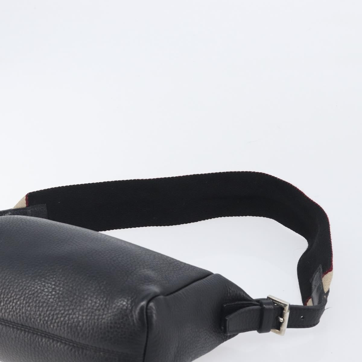 Burberry Shoulder Leather, Black, Leather, Shoulder Bag