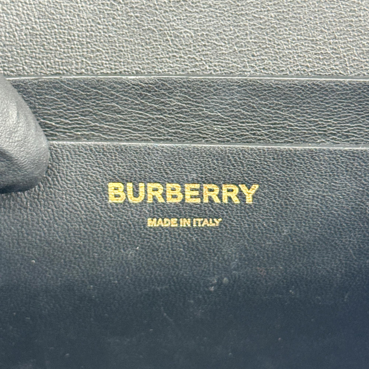 Burberry Grace Flap Horseferry Printed Leather, Black, Leather, Shoulder Bag