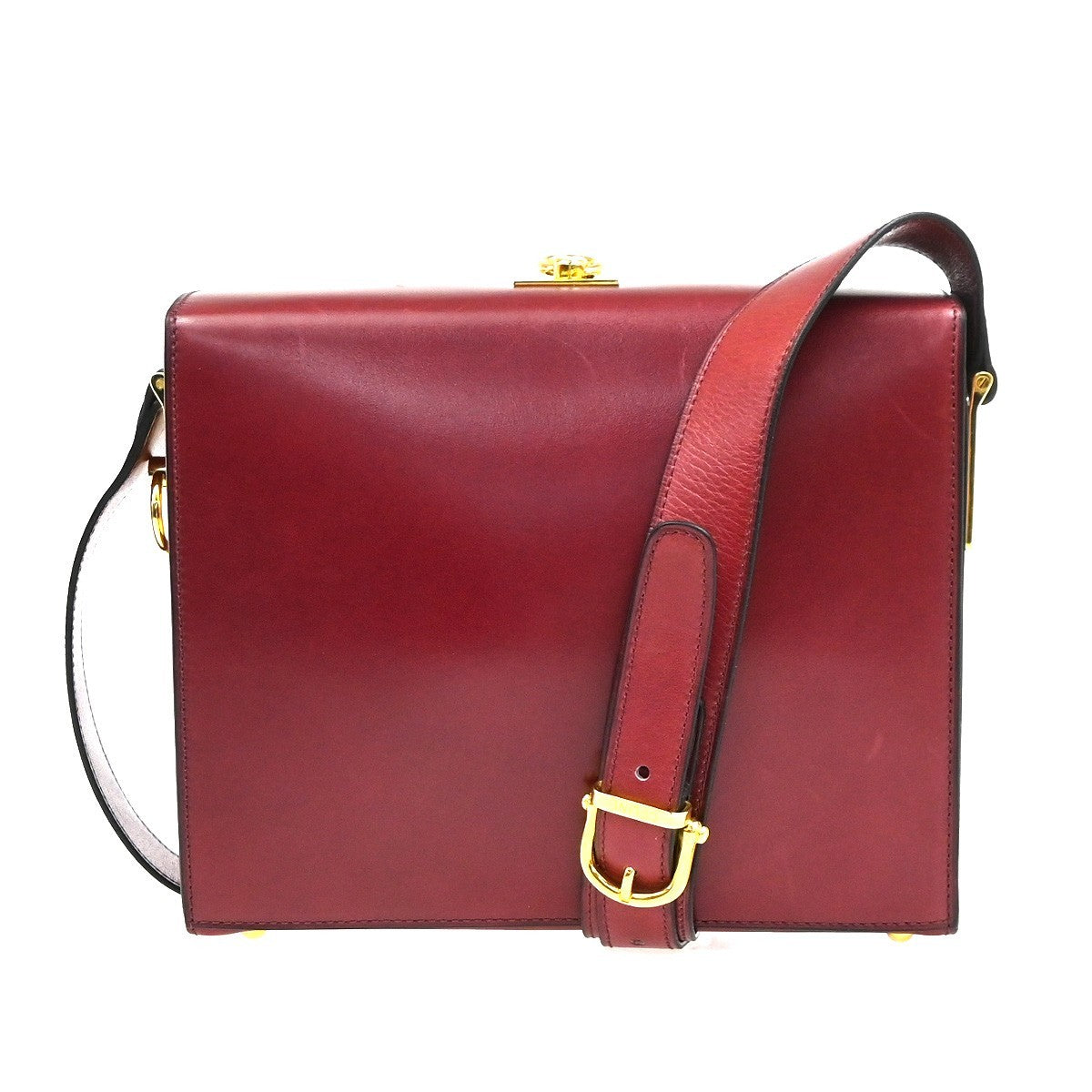 Celine Vintage Leather, Red, Leather, Shoulder Bag