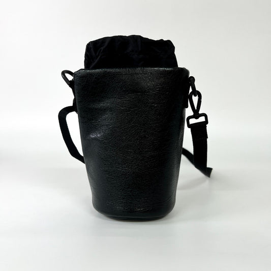 Balenciaga Weekend Bottle Holder Bag Leather, Black, Leather, Shoulder Bag