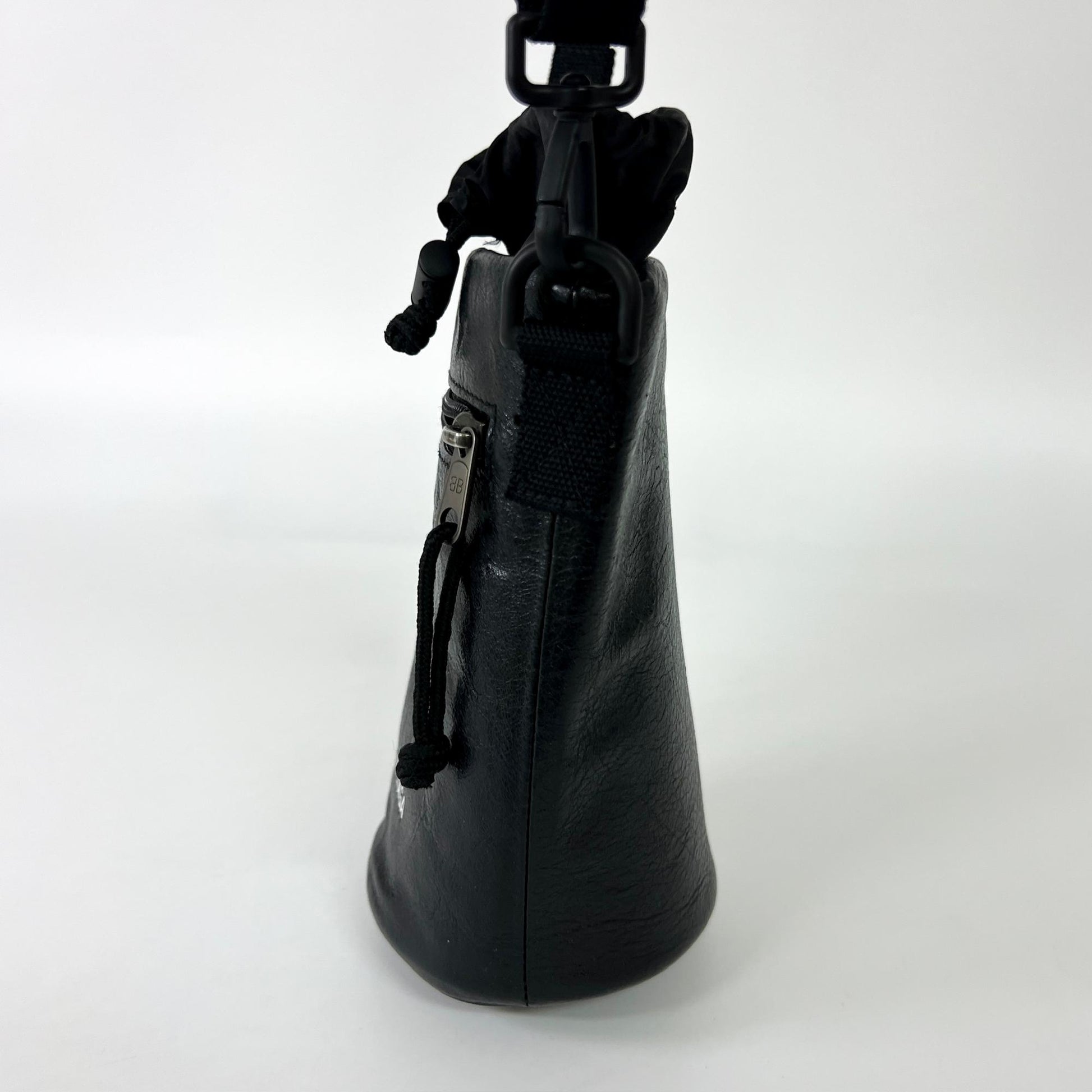 Balenciaga Weekend Bottle Holder Bag Leather, Black, Leather, Shoulder Bag