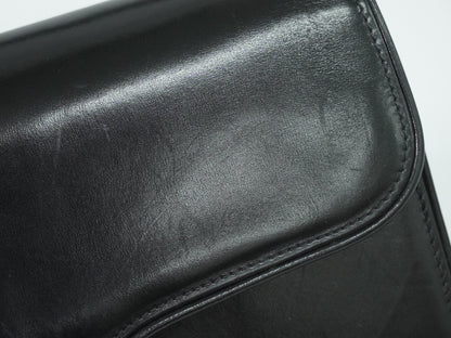 Gucci Shoulder Leather, Black, Leather, Shoulder Bag