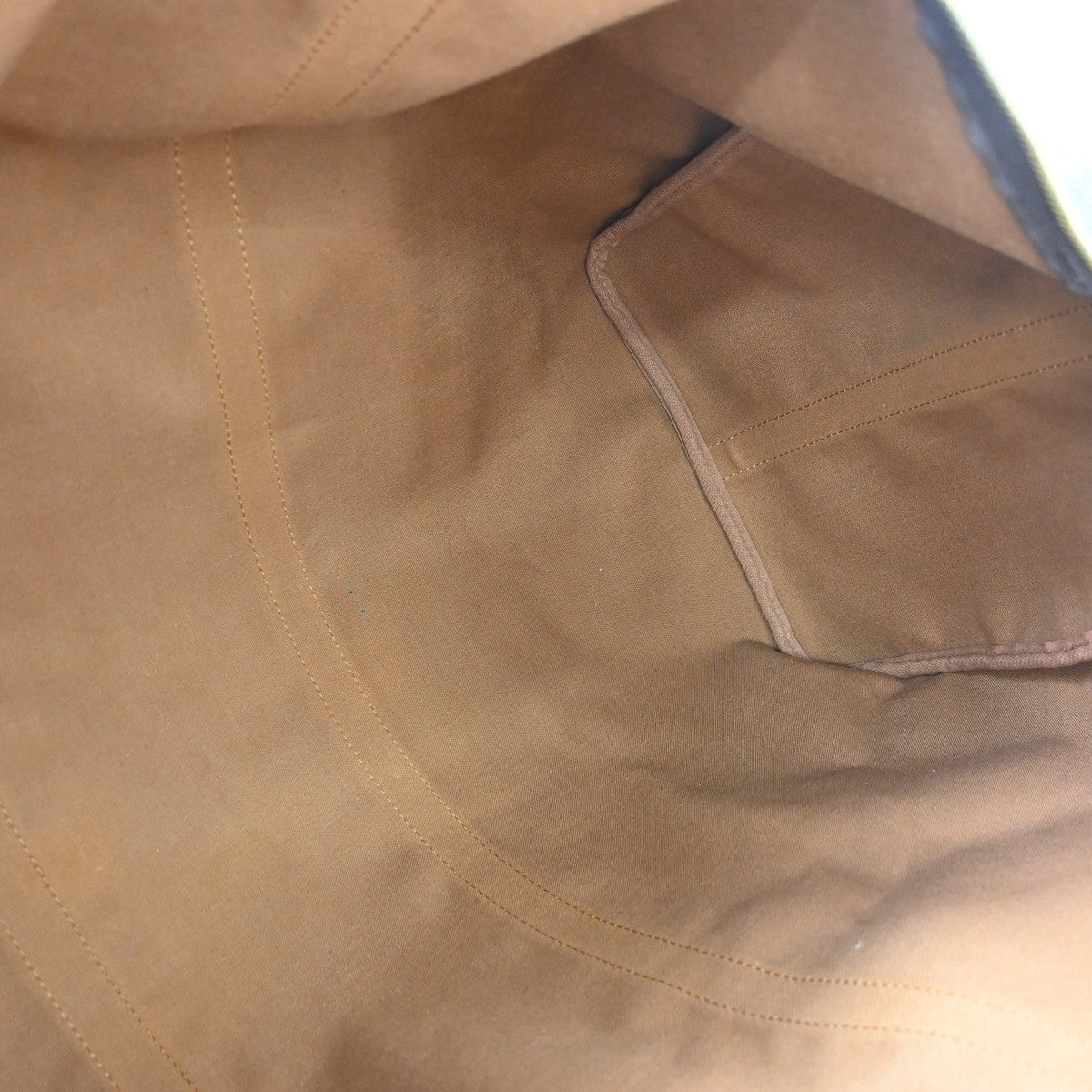 Louis Vuitton Keepall Bandoulière Monogram, Brown, Canvas, Travel Bag