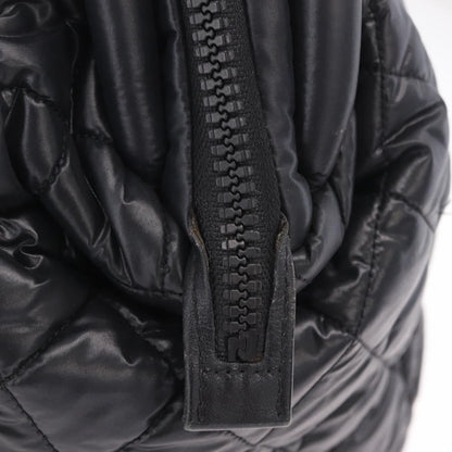 Chanel Coco Cocoon Bowling Quilted Nylon, Black, Nylon, Handbag
