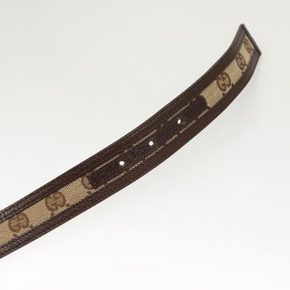 Gucci Interlocking G Belt GG Canvas, Beige, Canvas, Belt