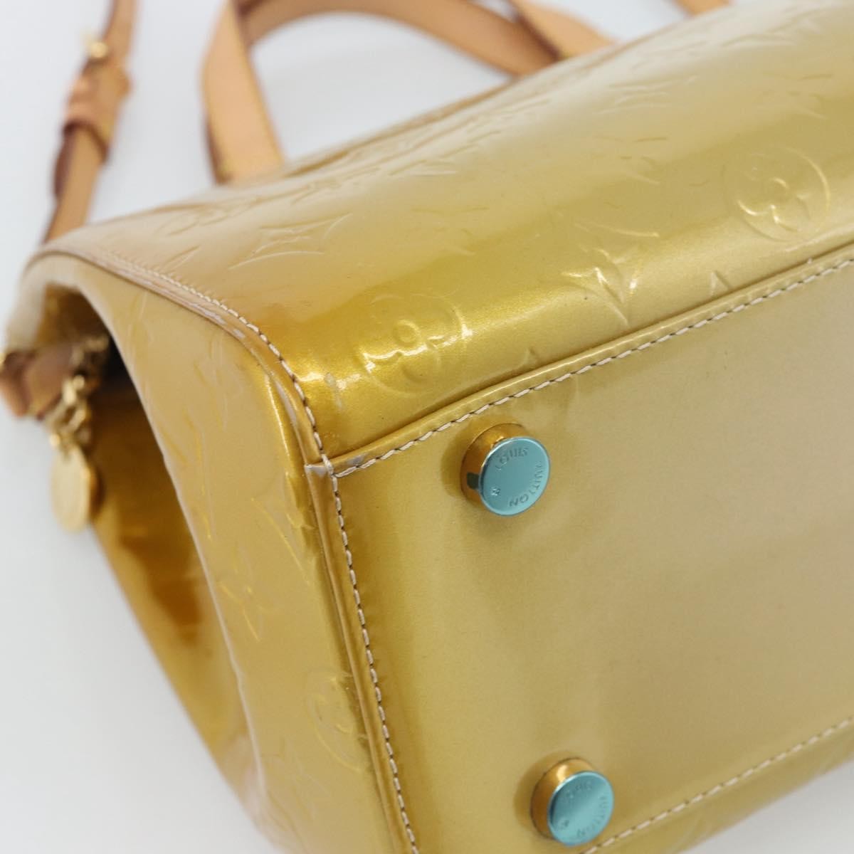 Louis Vuitton Blair Monogram Vernis, Beige, Patent Leather, Handbag