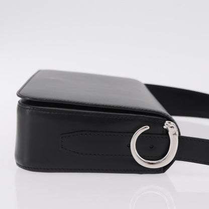 Cartier Panthère Shoulder Leather, Black, Leather, Shoulder Bag