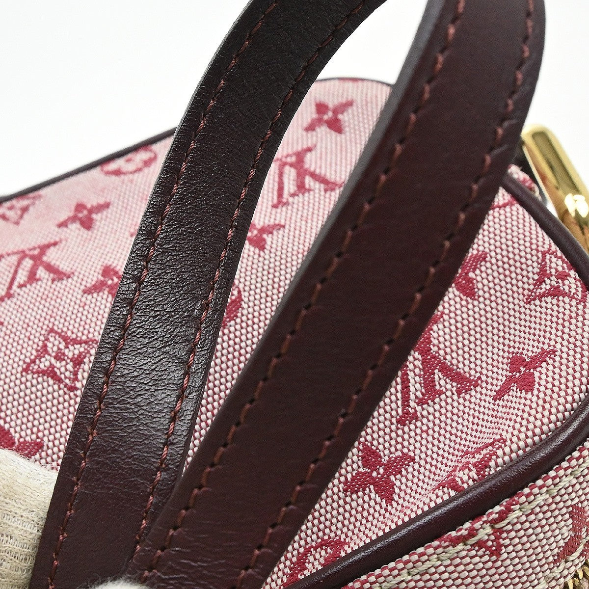 Louis Vuitton Juliette Mini Lin, Red, Canvas, Crossbody Bag