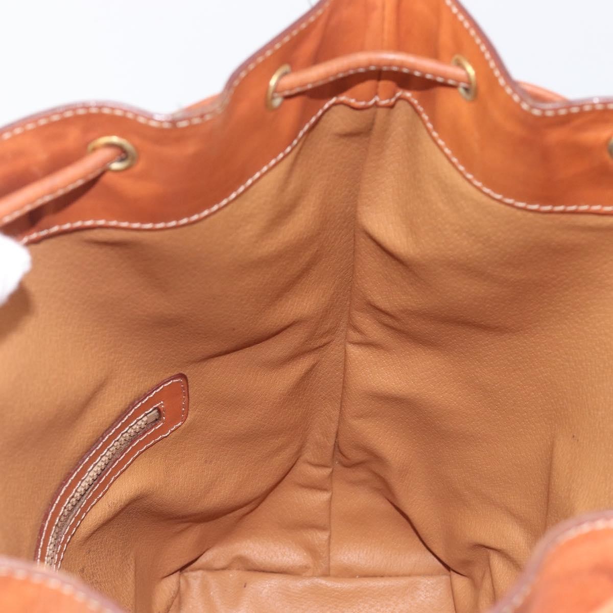 Celine Macadam Shoulder Leather, Brown, Canvas, Crossbody Bag