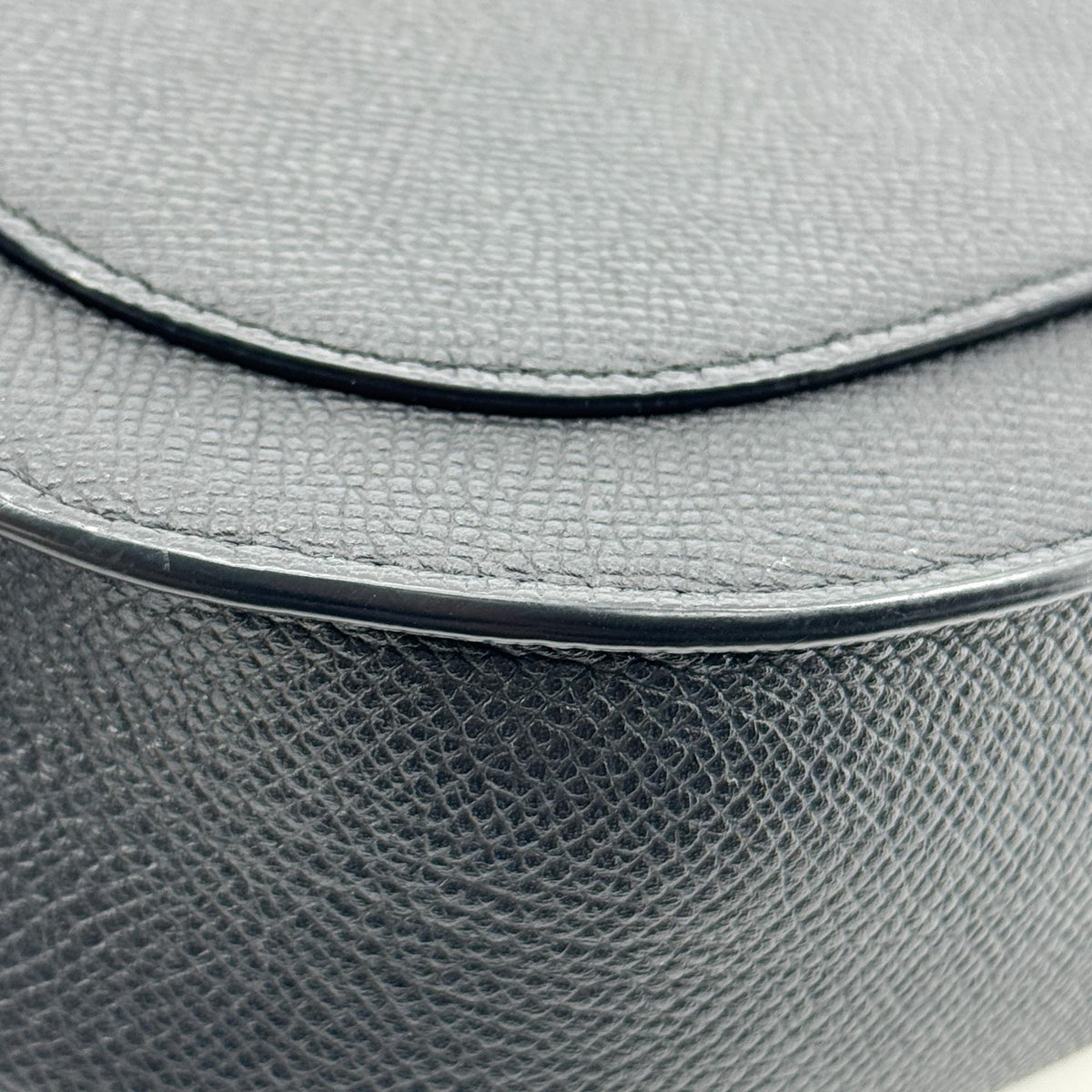 Celine Trotteur Calfskin, Black, Leather, Crossbody Bag