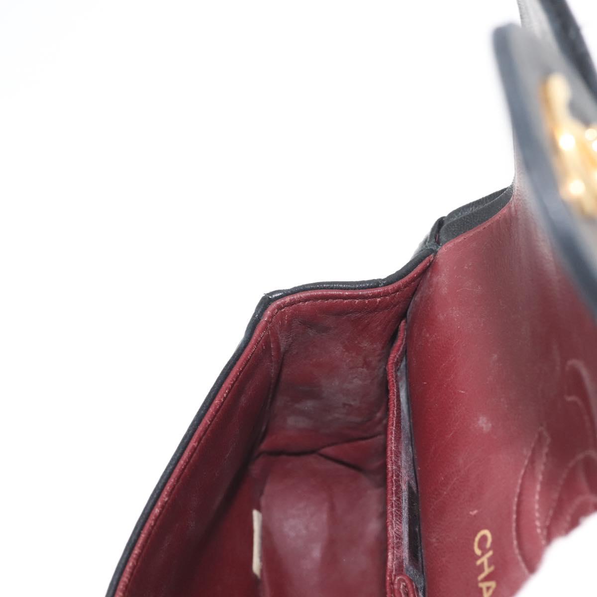 Chanel Vintage Square Classic Double Flap Bag Quilted Leather, BLACK, LEATHER, Shoulder bag