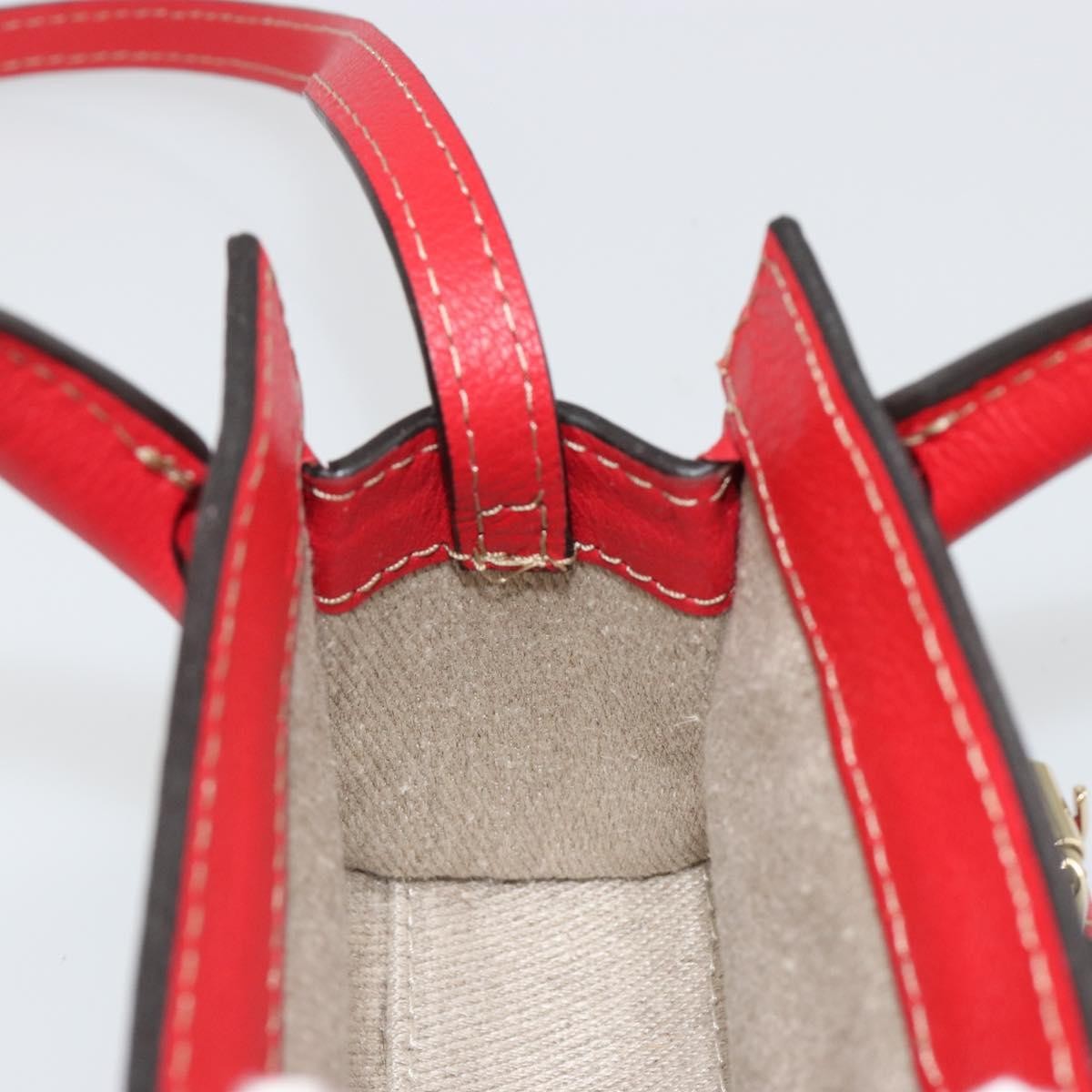 Chloe Edith Leather, Red, Leather, Clutch