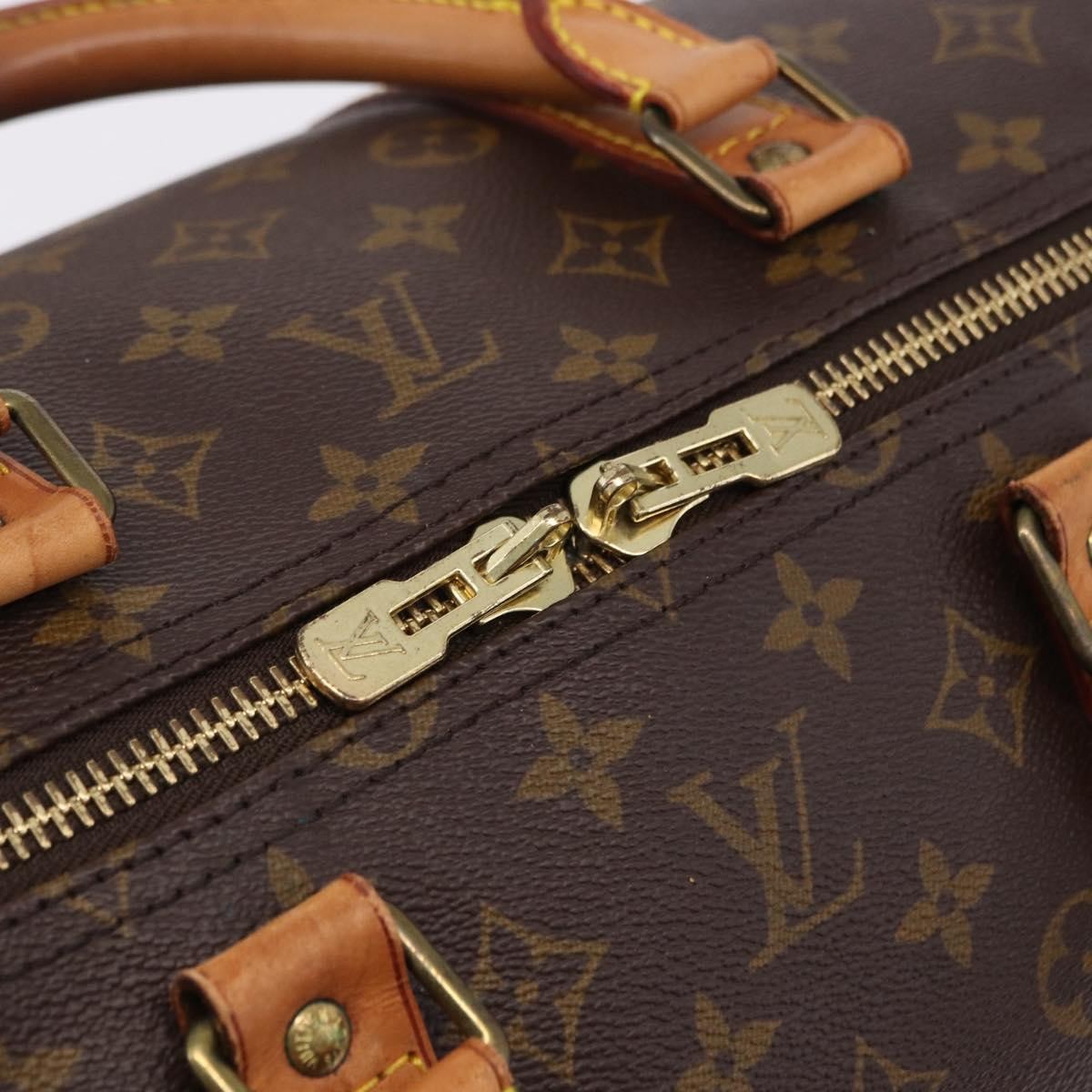 Louis Vuitton Keepall Bandoulière Monogram, Brown, Canvas, Travel Bag