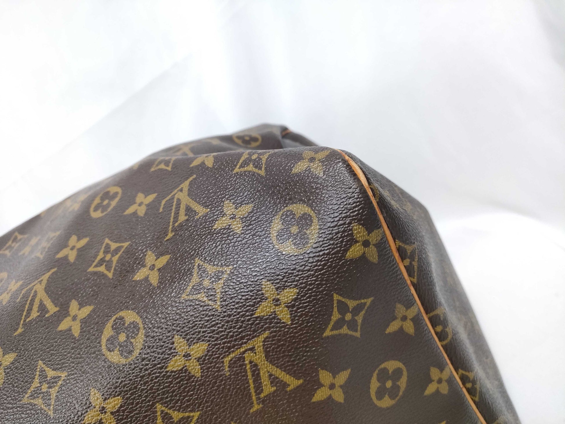 Louis Vuitton Keepall Monogram, Brown, Canvas, Travel Bag