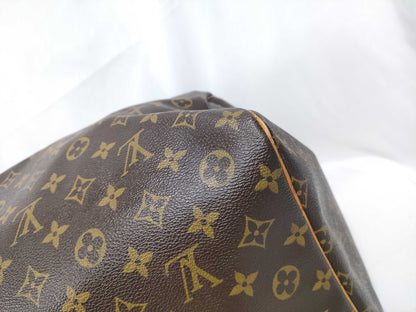 Louis Vuitton Keepall Monogram, Brown, Canvas, Travel Bag