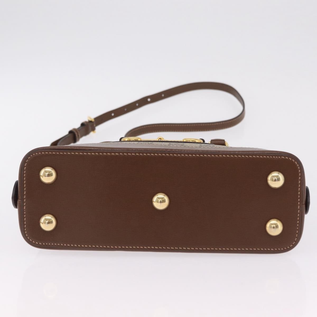 Gucci Horsebit 1955 Top Handle GG Coated Canvas with Leather, Beige, Canvas, Handbag