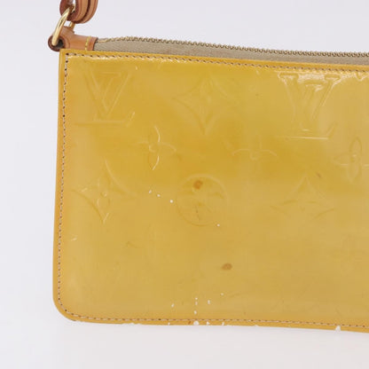 Louis Vuitton Lexington Pochette Monogram Vernis, Beige, Patent Leather, Clutch
