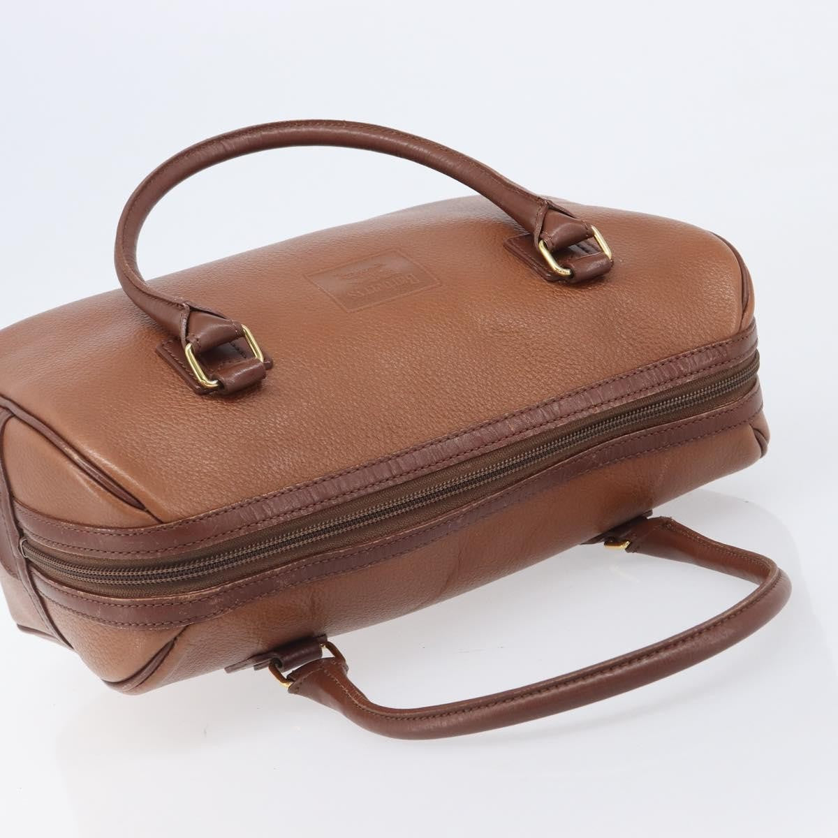 Burberry Vintage Boston Leather, Brown, Leather, Handbag