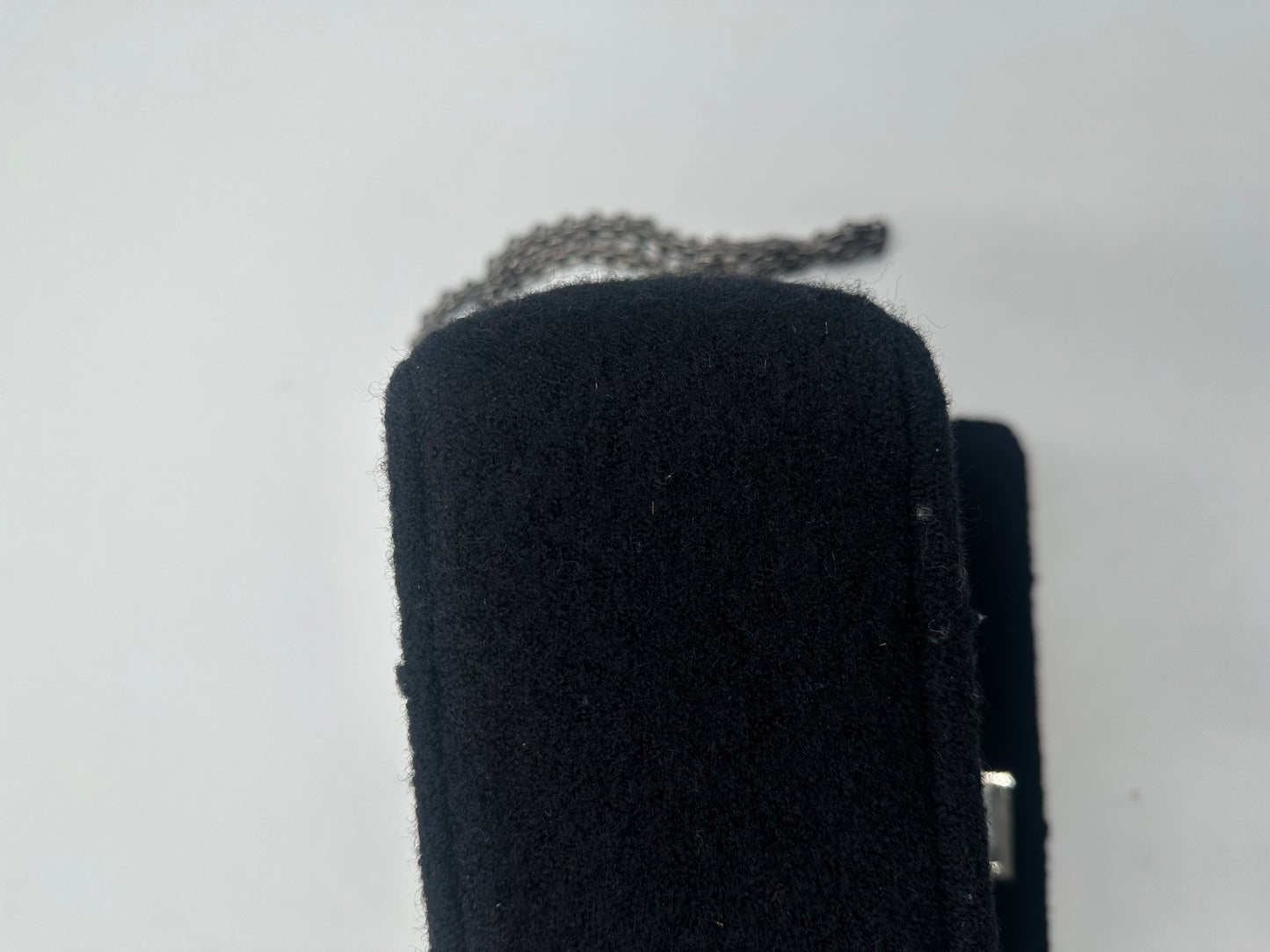 Chanel Chocolate Bar Mademoiselle Flap Bag Quilted Wool, BLACK, SYNTHETIC, Shoulder bag