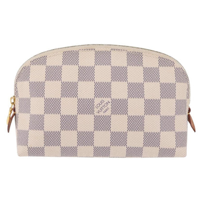 Louis Vuitton Toiletry Pouch Damier, Beige, Canvas, Clutch