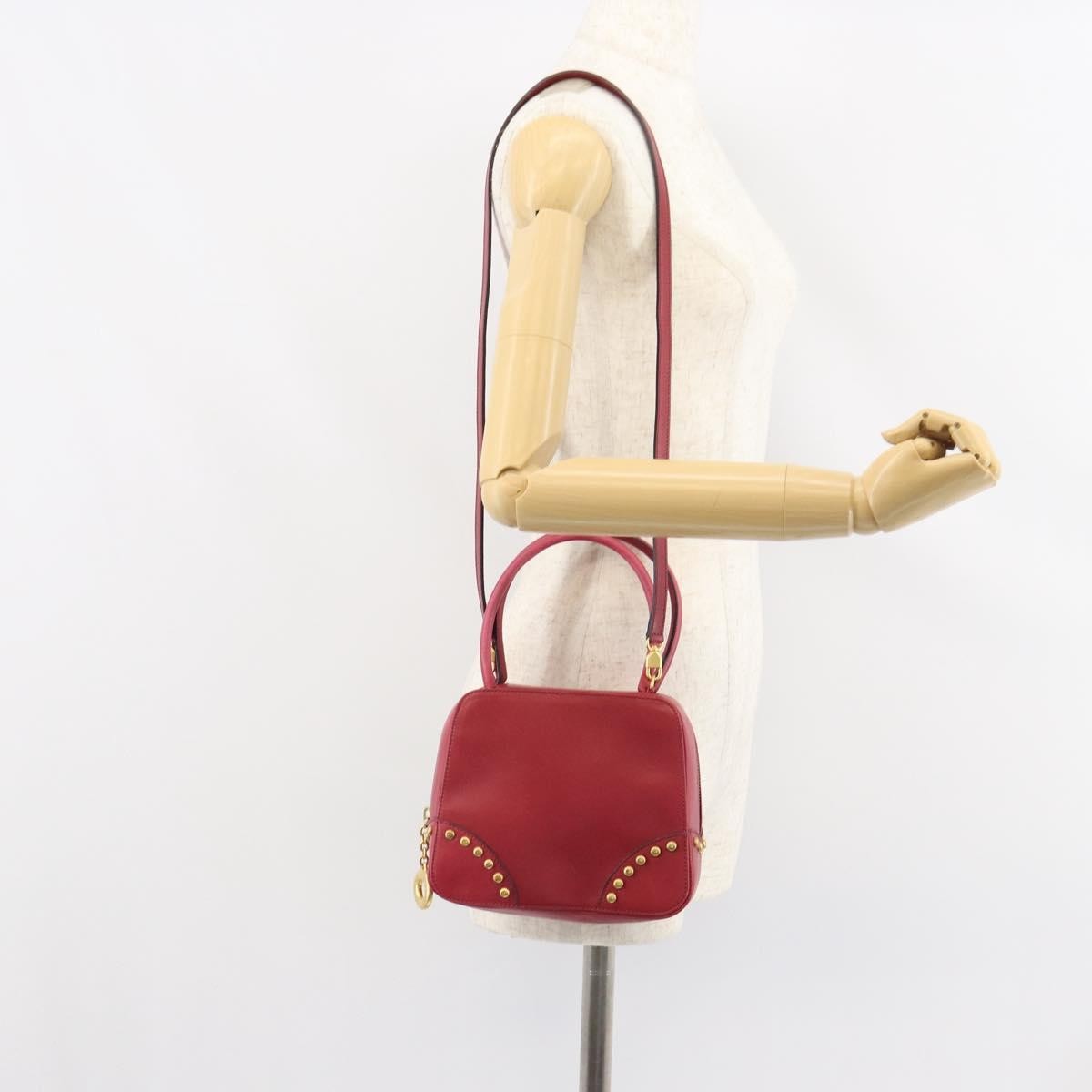 Celine Handbag Leather, Red, Leather, Handbag