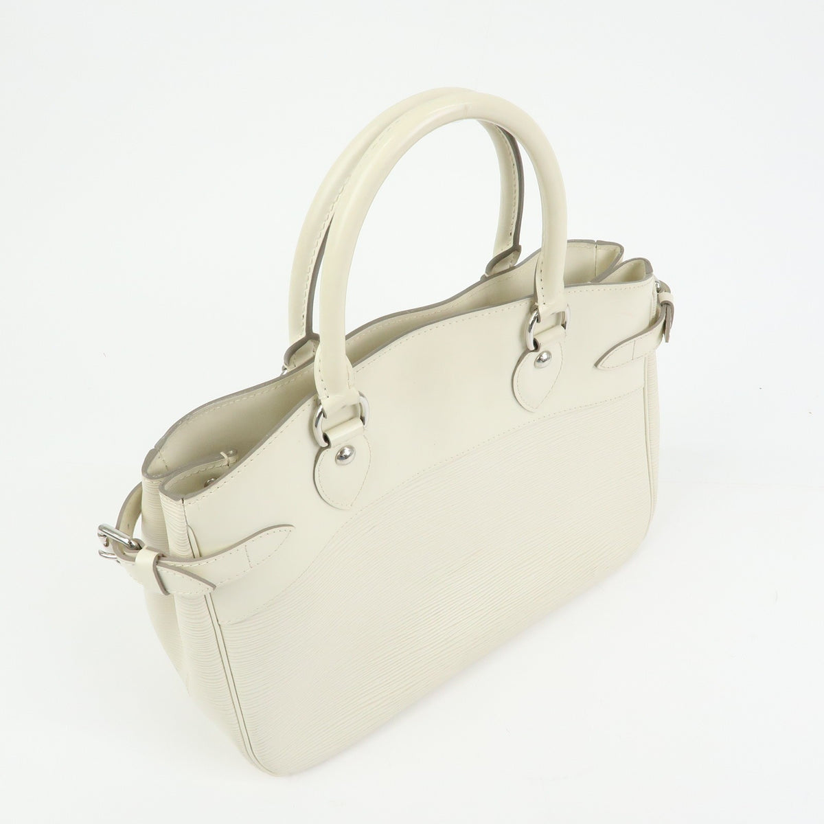 Louis Vuitton Passy Epi Leather, White, Leather, Tote Bag