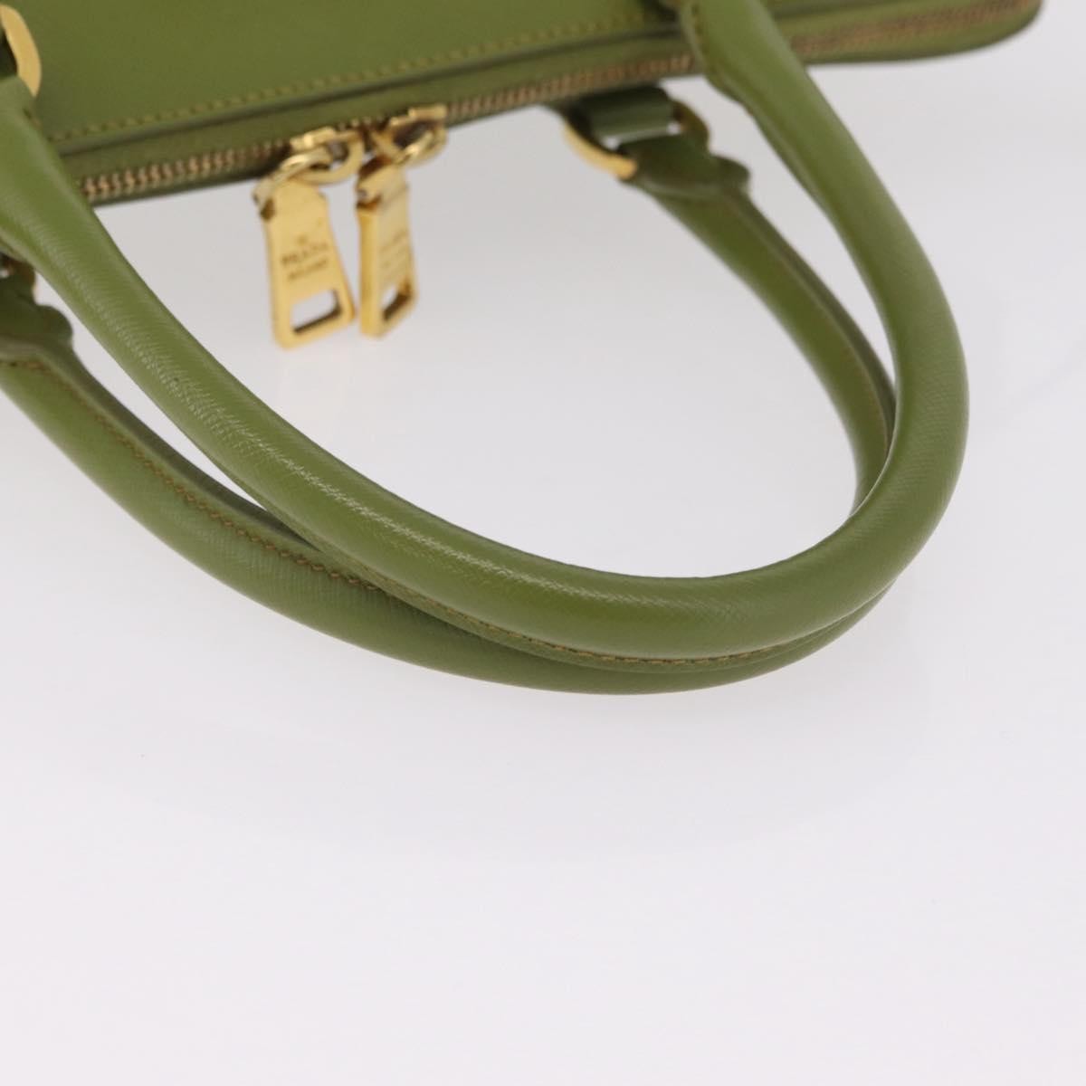 Prada Promenade Saffiano Leather, Green, Leather, Handbag
