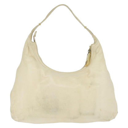 Fendi Zip hobo leather, Beige, Leather, Shoulder Bag