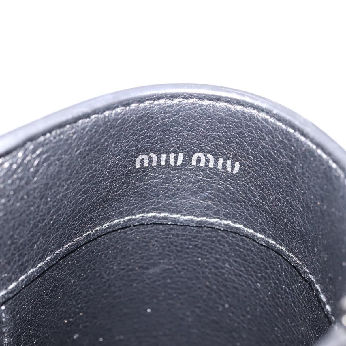 Miu Miu Shoulder Leather, Black, Leather, Shoulder Bag
