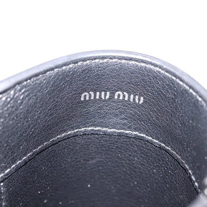 Miu Miu Shoulder Leather, Black, Leather, Shoulder Bag