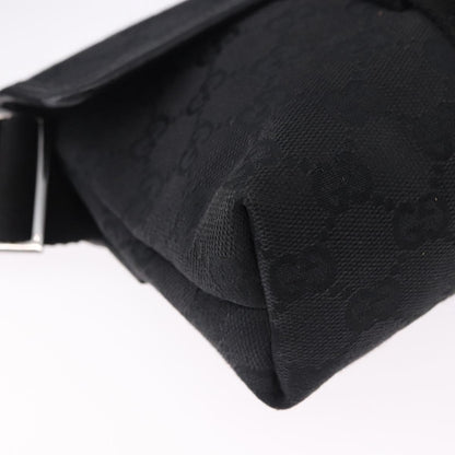Gucci Buckle Waist GG Canvas and leather, Black, Canvas, Clutch