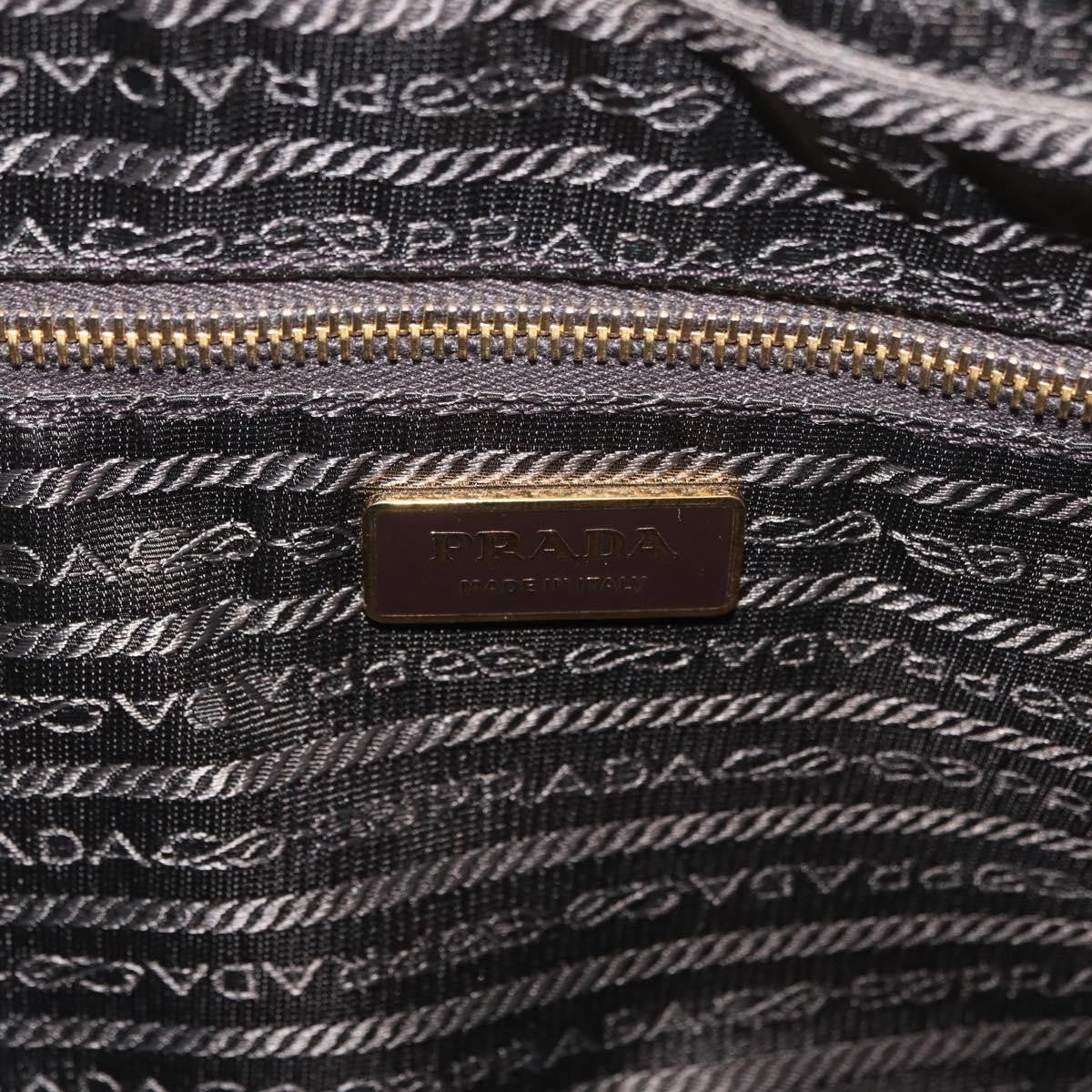 Prada Bauletto Saffiano Leather, Gold, Leather, Handbag